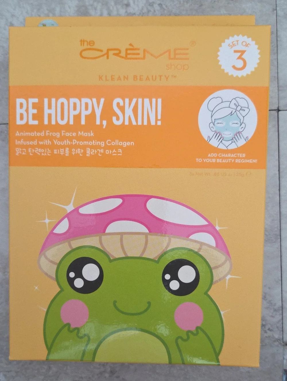 Be Hoppy, Skin! Animated Frog Face Mask - Pink & Green Set Of 3